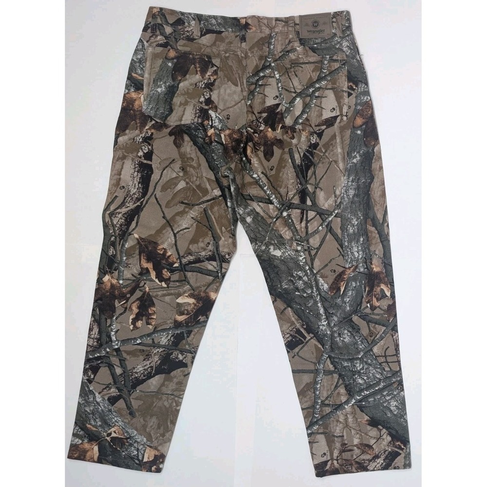 Wrangler Reeltree Fusion 3D Camo Jeans Mens 38x30 Double Knee Hunting 97GR1FS - Picture 4 of 11